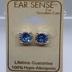 3For$20 Ear Sense Silver Blue  Minimalist Stud Earrings